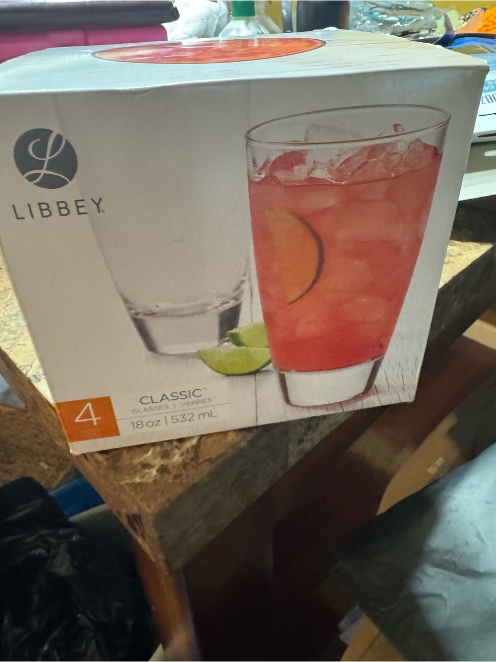 Libbey Clear Classic 18 oz Tumbler Glasses - Clear (Set of 4)